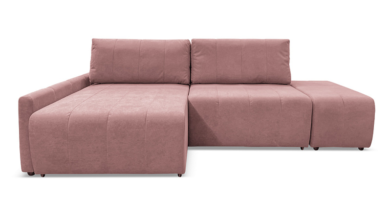 Угловой диван Оникс пуфом