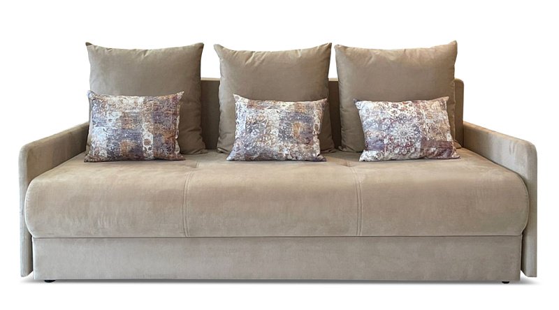 Прямой диван Авила еврокнижка с блоком независимых пружин