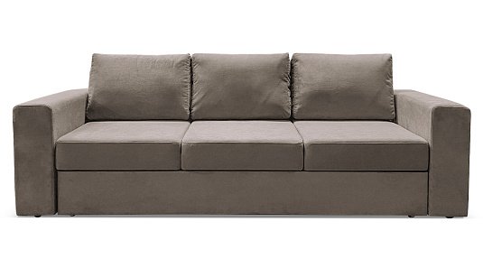 Прямой диван Йеллинг 2  Велюр Кофейный