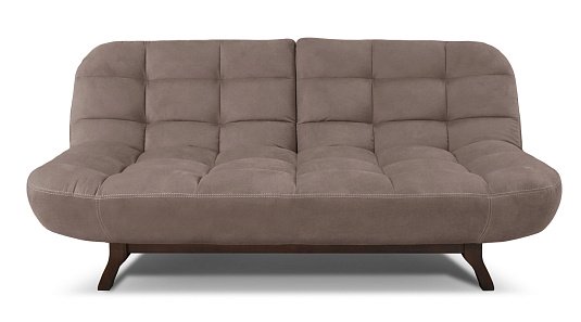 Диван прямой Космо Бежево-серый велюр