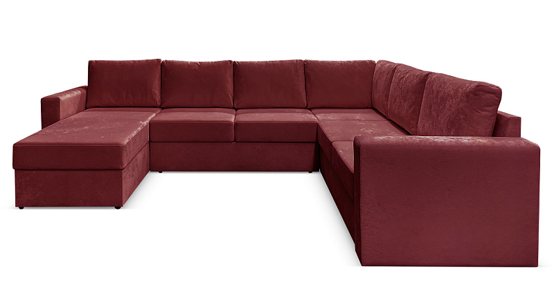 Большой П-образный диван Стаббен с блоком независимых пружин