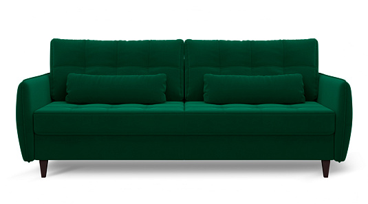 Диван прямой Ультра Изумрудный велюр