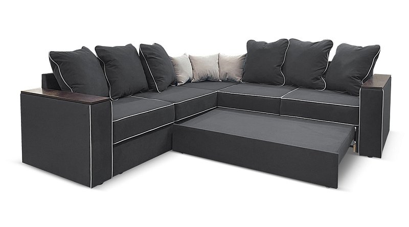 Угловой диван с полкой в углу Кируна, рис.7