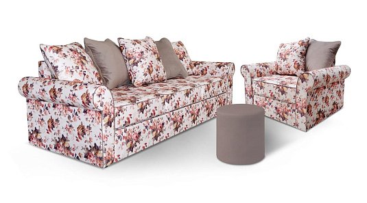 Комплект  Романтик Бежевый / Цветы